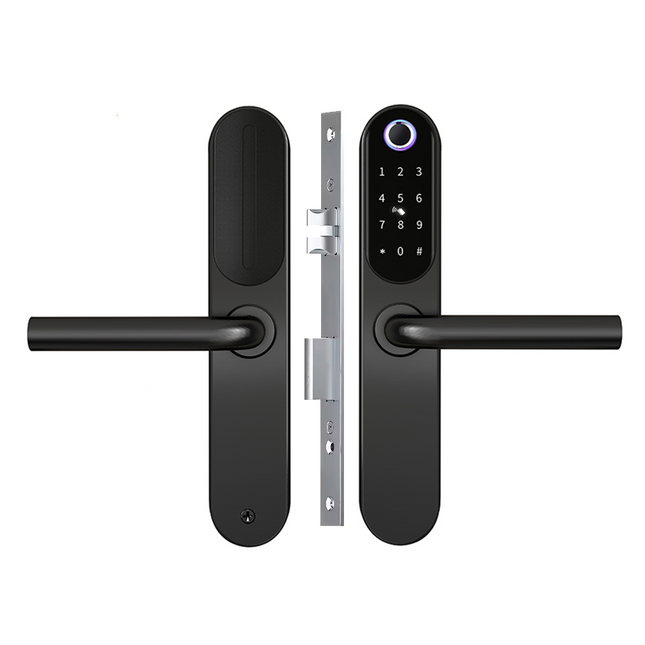 Smart WiFi Door Lock with Fingerprint, PIN, Card and Key Access