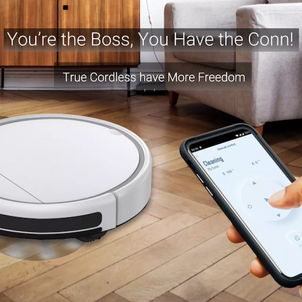 Automatic Robot Vacuum Cleaner with Tuya App Control, 3000Pa Suction and 350ml Dust Box