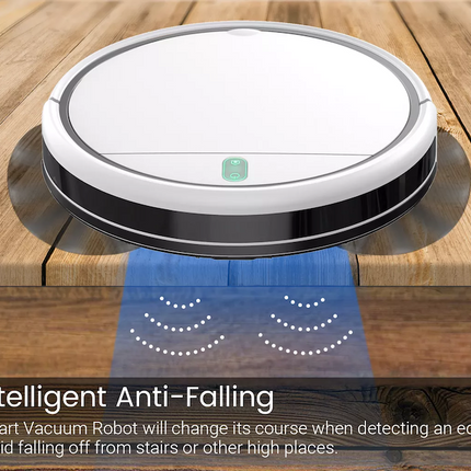 Automatic Robot Vacuum Cleaner with Tuya App Control, 3000Pa Suction and 350ml Dust Box