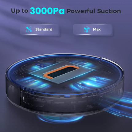 Automatic Robot Vacuum Cleaner with Tuya App Control, 3000Pa Suction and 350ml Dust Box