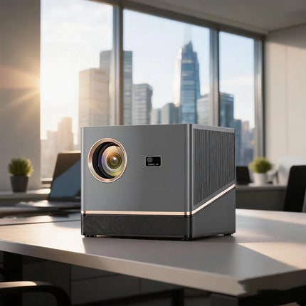 Portable 1080P LCD Projector with Android 12, WiFi 6 and 4K Video Support