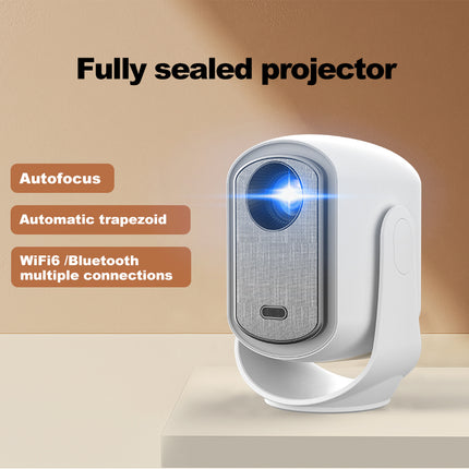 Mini Portable Projector 1080P Android 12 WiFi with 50-180 Inch Display