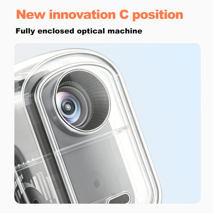 Mini Portable Projector 1080P Android 12 WiFi with 50-180 Inch Display