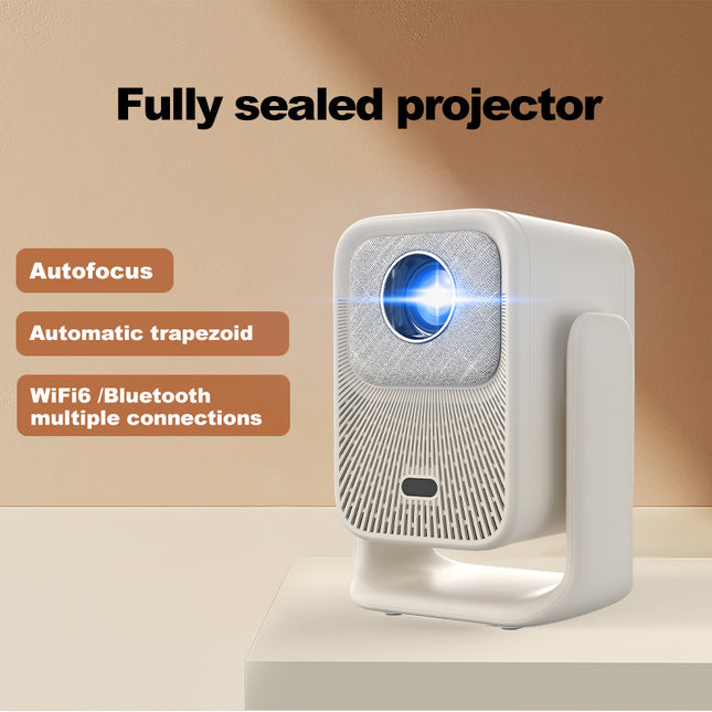 Mini Portable LCD Projector 1080P with Auto Focus, WiFi and Android 12