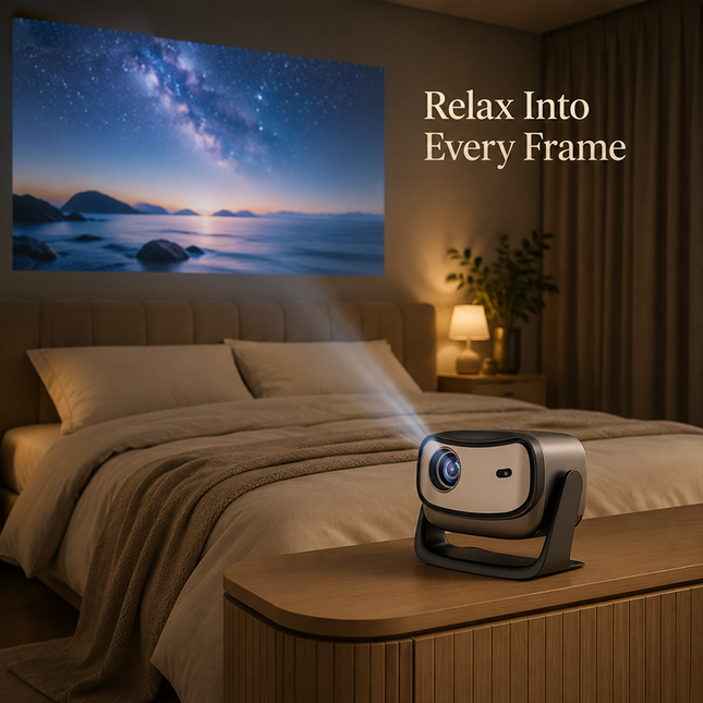 Home Theater LCD Projector 1080P with 450 ANSI Lumens, Android 12 and Auto Focus