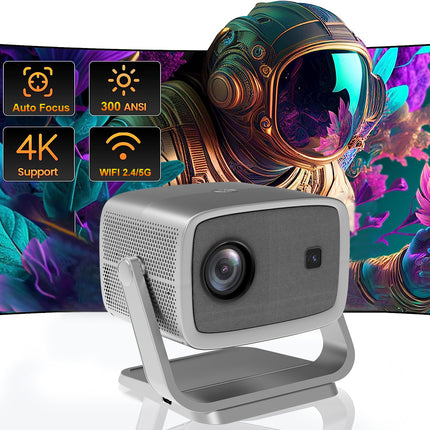 1080P FHD Smart Projector with WiFi, Bluetooth and Auto Focus