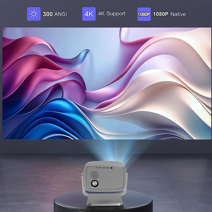 1080P FHD Smart Projector with WiFi, Bluetooth and Auto Focus