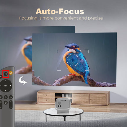 1080P FHD Smart Projector with WiFi, Bluetooth and Auto Focus