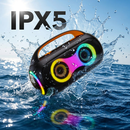 30W Wireless Bluetooth Boombox Speaker with Dual Speakers for Home, Outdoor and Party Use