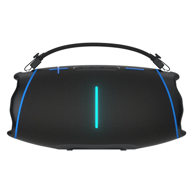 Portable 50-100W Bluetooth Speaker with Carry Handle, RGB LED Lights and IPX5 Waterproof Rating