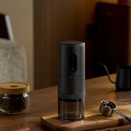Compact Electric Coffee Grinder 30W Rechargeable Coffee Maker with USB Type-C Charging