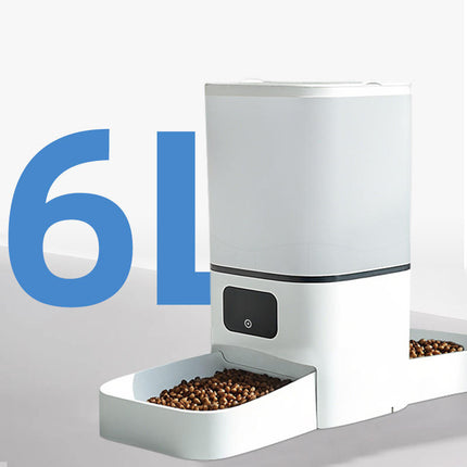 Automatic Dual Bowl Pet Feeder with Wi-Fi Monitoring Camera for Cats and Dogs
