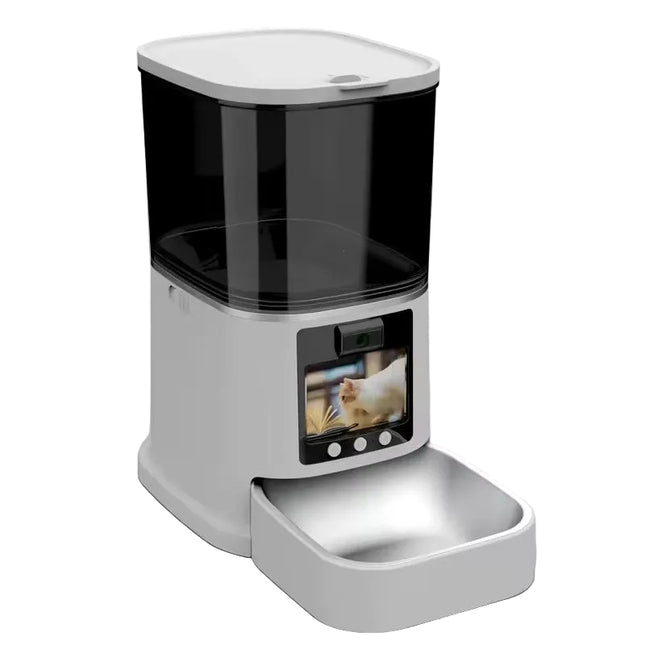 Automatic Smart Pet Feeder with HD Camera, Two-Way Audio and Scheduled Feeding