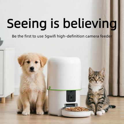 4L Automatic Pet Feeder with HD Camera, Scheduled Feeding and Smart App Control