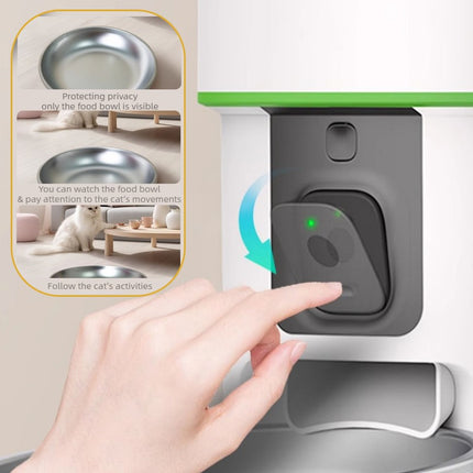 4L Automatic Pet Feeder with HD Camera, Scheduled Feeding and Smart App Control