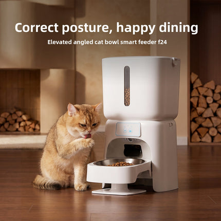 6L Wi-Fi Pet Feeder with HD Camera, Voice Interaction, Scheduled Feeding and Battery Backup
