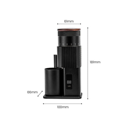 Compact Coffee Grinder with 38mm Stainless Steel Conical Burr, USB Type-C Charging and 80 Grind Levels