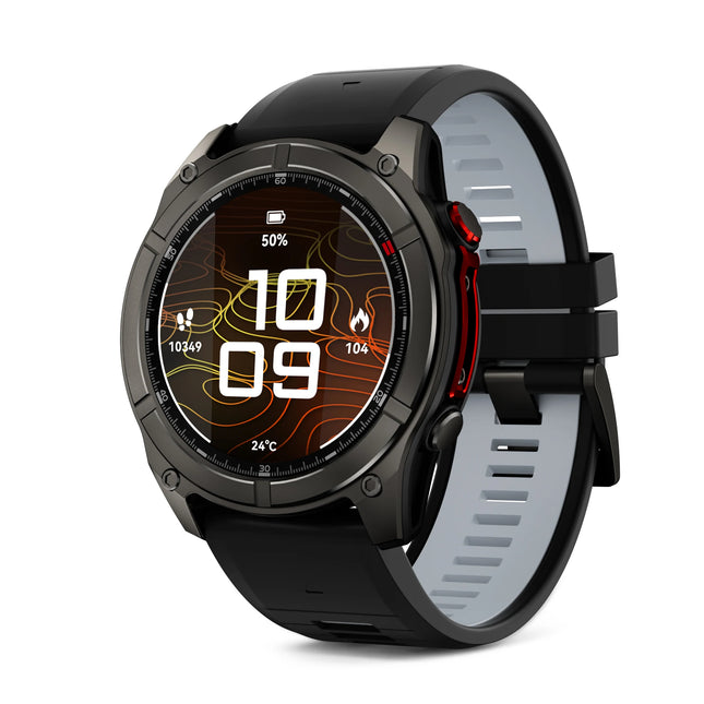 1.43 Inch AMOLED Smartwatch with BT Calling, Fitness Tracking, Heart Rate Monitor & 5ATM Water Resistance