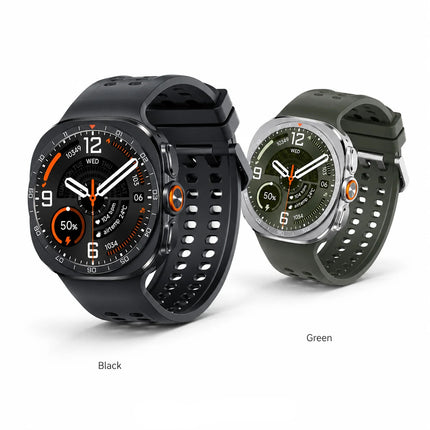 Round Smart Watch with 1.52 Inch Display, Wireless Charging, IP68 Water Resistance for Android and iOS