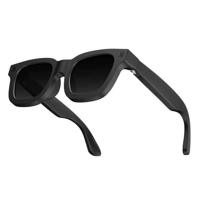 Rechargeable Smart Glasses with 8MP Camera, Electrochromic Polarized Lens, 32GB Storage & Touch Controls