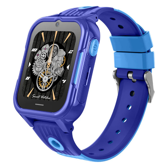 4G Smart Watch with 1.69 Inch Touch Screen, IP67 Waterproof, WiFi Positioning and Silicone Band