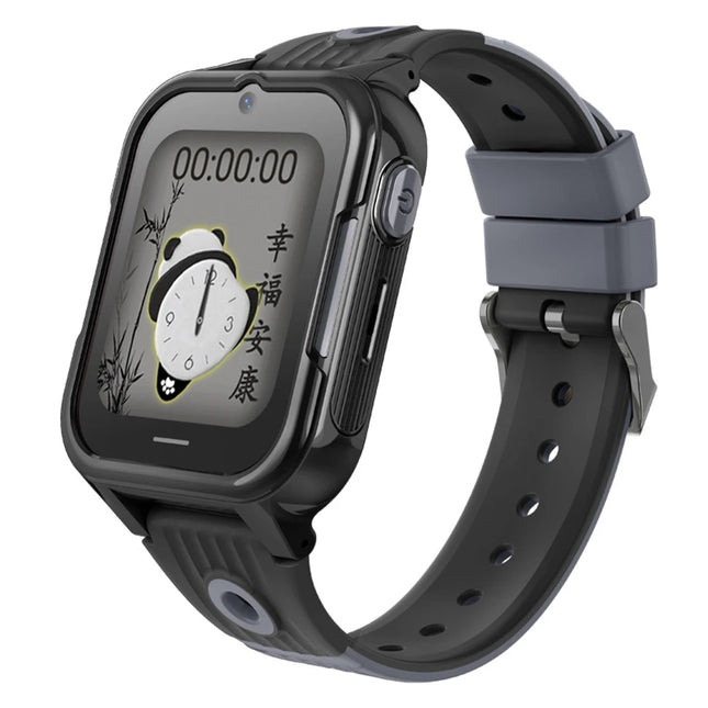 4G Smart Watch with 1.69 Inch Touch Screen, IP67 Waterproof, WiFi Positioning and Silicone Band