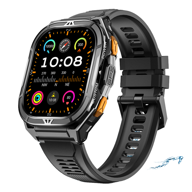 44-49mm AMOLED Smart Watch with Bluetooth, Activity Tracking, 5ATM Water Resistance & App Control