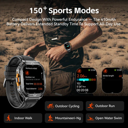 44-49mm AMOLED Smart Watch with Bluetooth, Activity Tracking, 5ATM Water Resistance & App Control