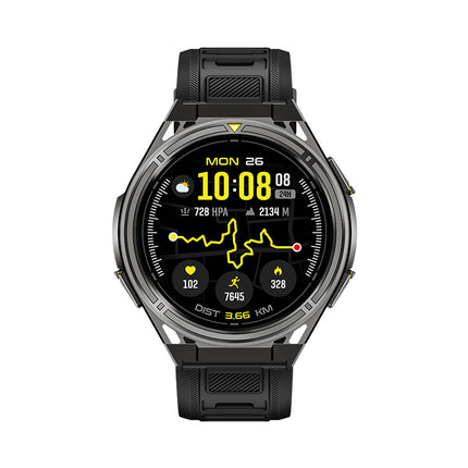 Rechargeable 1.43" AMOLED Smart Watch with 2GB Memory, Touch Controls and 5ATM Waterproof Design