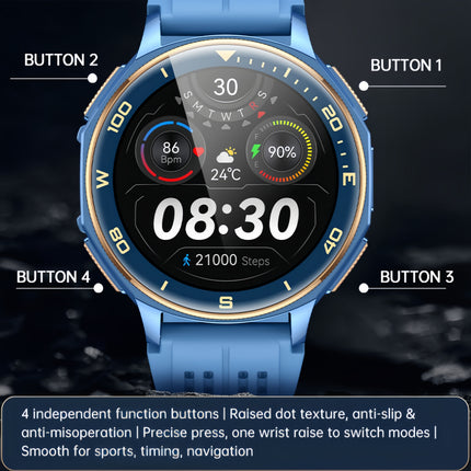 Outdoor Smartwatch with 1.43" AMOLED Screen, Bluetooth Calling, Waterproof Design and Activity Tracking