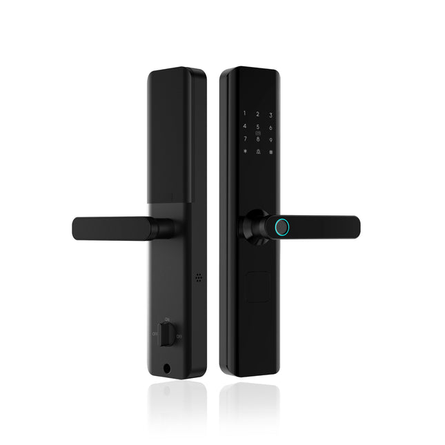 Wi-Fi Smart Fingerprint Door Lock with Aluminum Alloy Handle and Cloud Storage Support