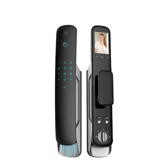 Digital Smart Door Lock with Face Recognition Camera, Fingerprint Entry, Bluetooth and Tuya App Control