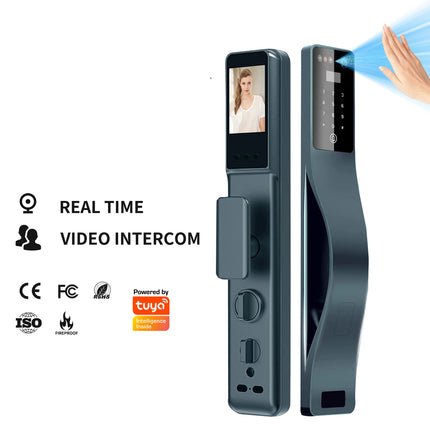 Tuya Smart Door Lock with Camera, Fingerprint Access, Password Entry and WiFi Connectivity