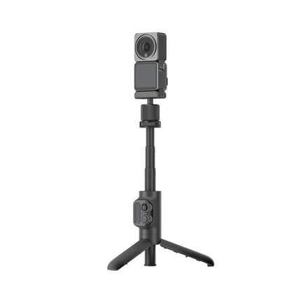 Portable Extension Pole Tripod with Detachable Bluetooth Remote for Action Camera