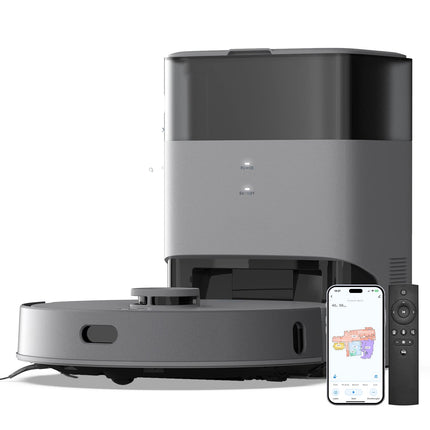Smart Wet & Dry Robot Vacuum Cleaner with Custom Mapping, Voice Control and 350ml Water Tank