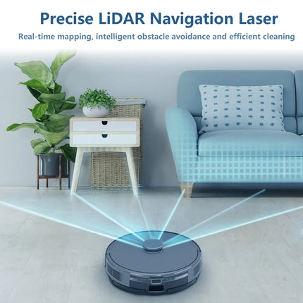 Smart Wet & Dry Robot Vacuum Cleaner with Custom Mapping, Voice Control and 350ml Water Tank