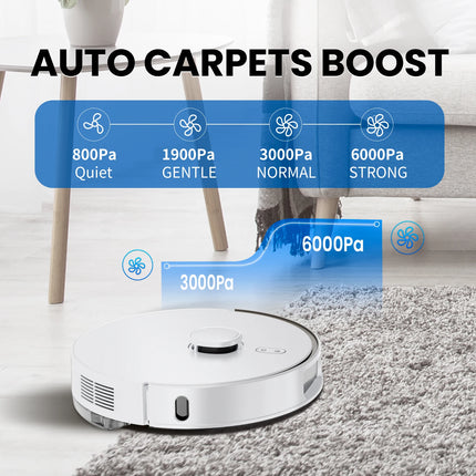 Smart Robot Vacuum Cleaner with Navigation, Self Emptying, Vacuum and Mop Function