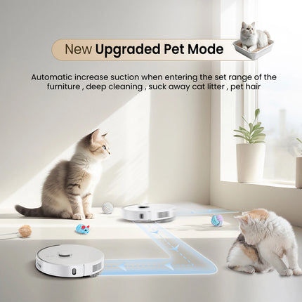 Smart Robot Vacuum Cleaner with Navigation, Self Emptying, Vacuum and Mop Function