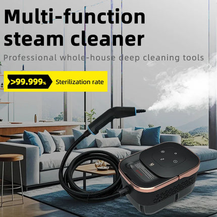 Multi-Purpose 1500W Steam Cleaner with 4Bar Pressure and Adjustable Steam Settings