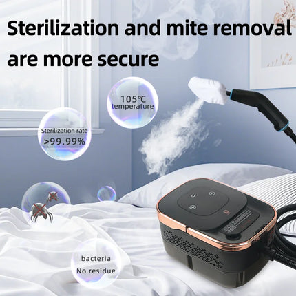 Multi-Purpose 1500W Steam Cleaner with 4Bar Pressure and Adjustable Steam Settings