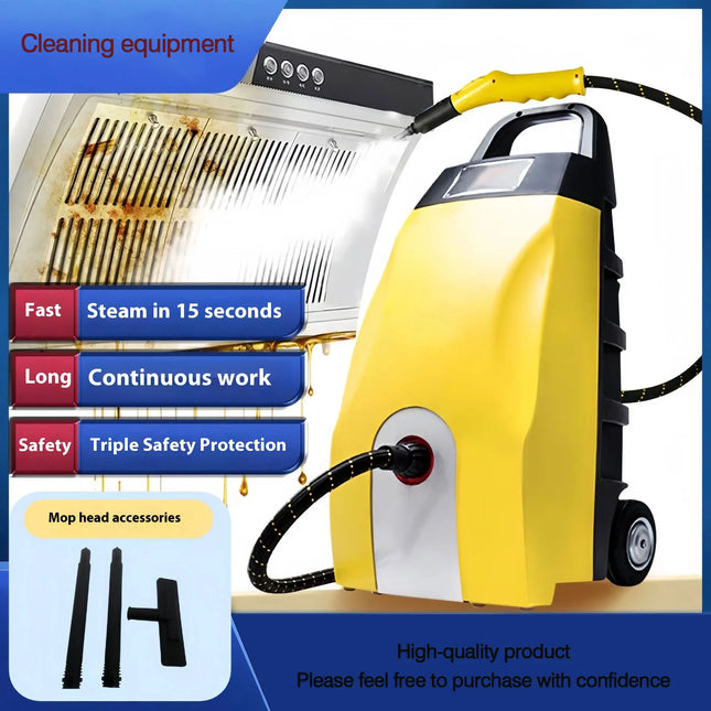 Portable 3000W Steam Cleaner with 4-5 Bar Pressure and 100-120ml/min Steam Flow