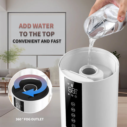7.5L Ultrasonic Air Humidifier with Cold Mist, Large Capacity and Portable Tabletop Design