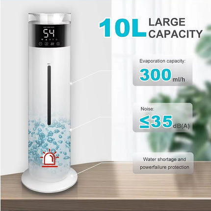 Portable Ultrasonic Cool Mist Humidifier for Large Rooms, Home and Indoor Plants