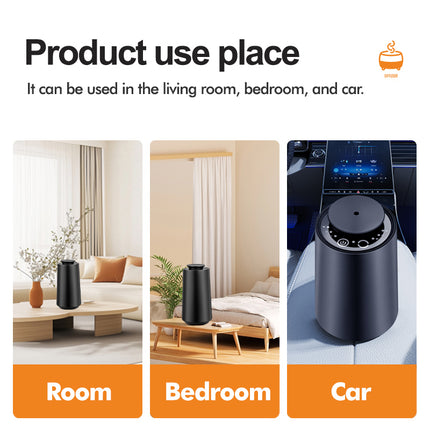Portable Rechargeable Car Air Freshener with Mini USB Essential Oil Diffuser