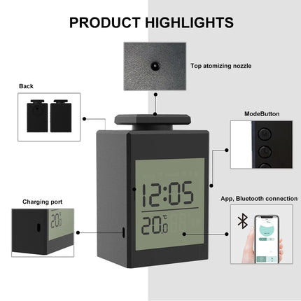 Waterless Aroma Diffuser Wall Plug with App Control and Timer for Home and Hotel