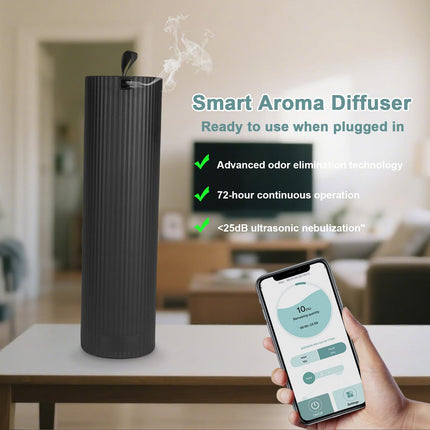 Smart Aroma Diffuser with Remote Control, Timer and Lightweight Tabletop Design