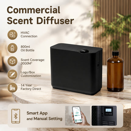 Commercial Waterless Scent Diffuser Machine with Large Capacity and App Control