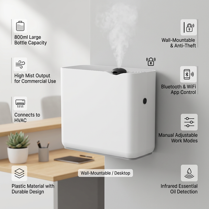 Commercial Waterless Scent Diffuser Machine with Large Capacity and App Control