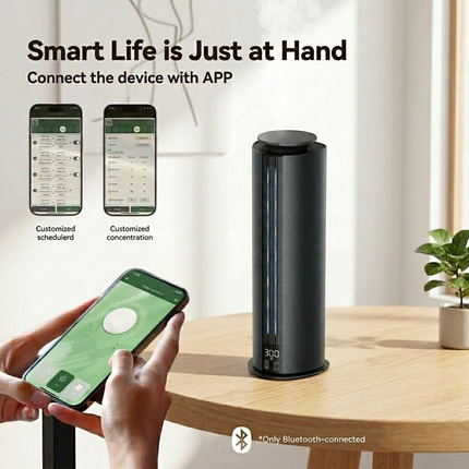 Portable Waterless Essential Oil Diffuser with Rechargeable Battery and Touch Control