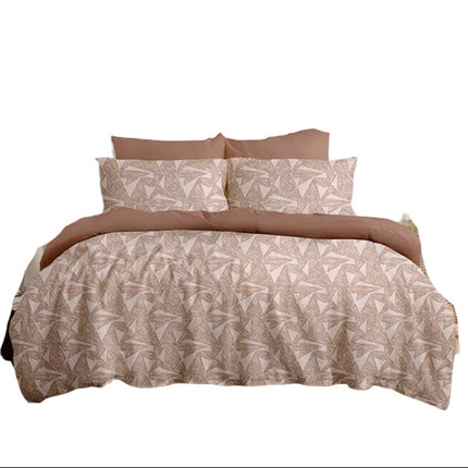 Luxury Geometric Jacquard Polyester Comforter Set 3-Piece King Queen All-Season Bedding